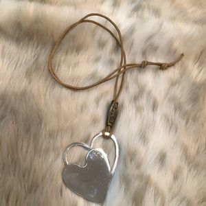 Arte Pianna Double Heart Necklace